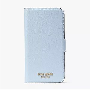 Kate Spade Morgan iPhone 13 Magnetic Wrap Folio Case Blue
